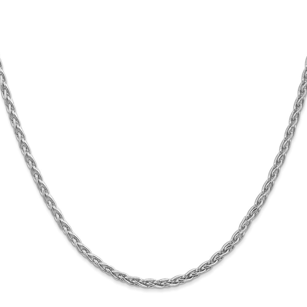 14K White Gold 20 inch 4mm Parisian Wheat with Lobster Clasp Chain