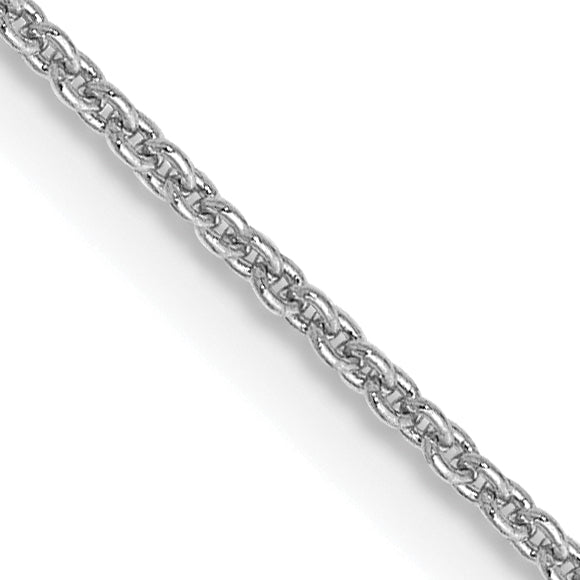 14K White Gold 20 inch .9mm Cable with Lobster Clasp Chain