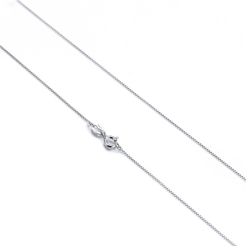 Sterling Silver Rhodium Or 18K Gold Plated Box Chains 0.6Mm, 16" - 20"