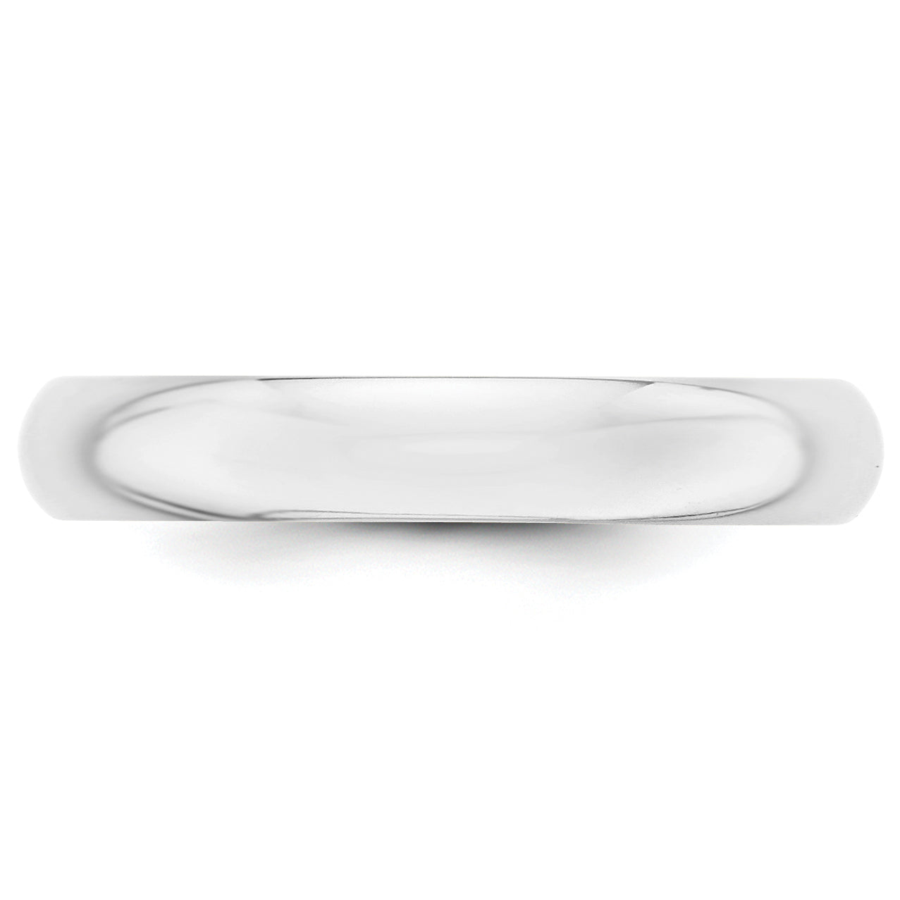 Platinum 4mm Half Round Wedding Band Size 5