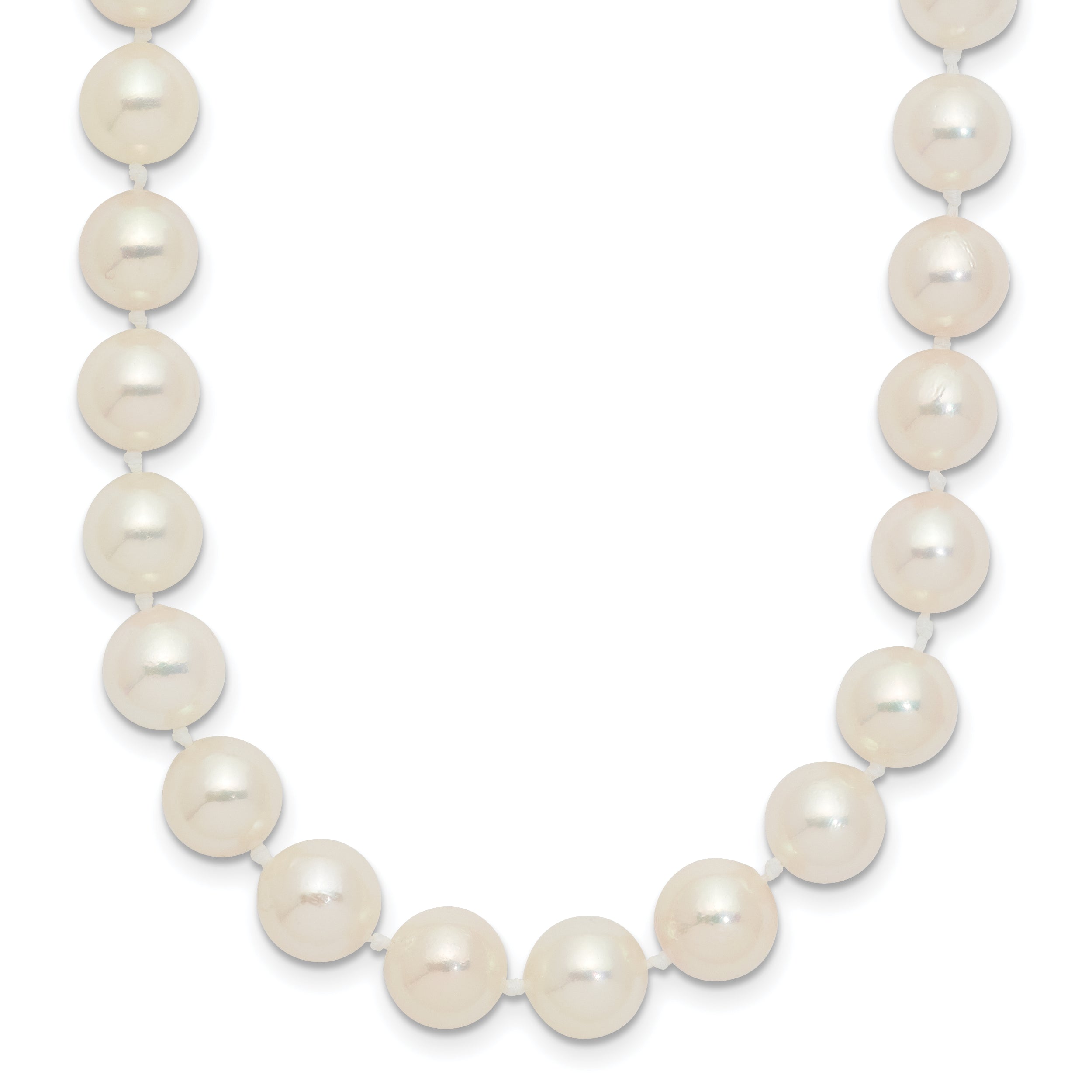 14k 7-8mm White Round Akoya Saltwater Cultured Pearl 7 inch Bracelet