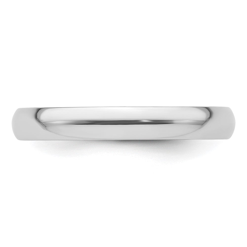 Platinum 3mm Lightweight Comfort-Fit Wedding Band Size 7.5