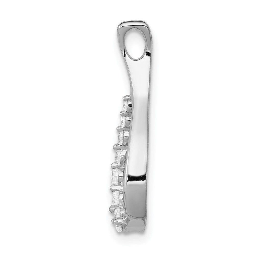 14K White Gold Lab Grown Diamond Vs/Si Fgh Teardrop Pendant