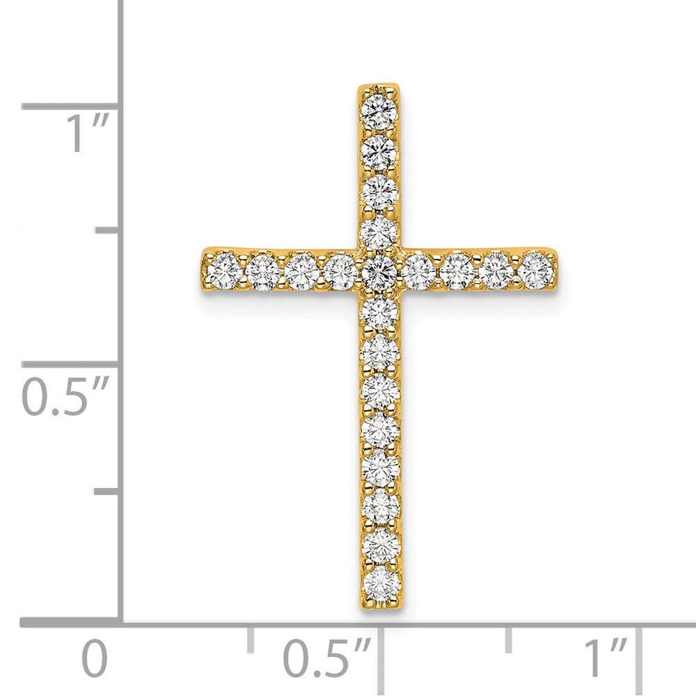 10K Lab Grown Diamond VS/SI FGH Cross Pendant