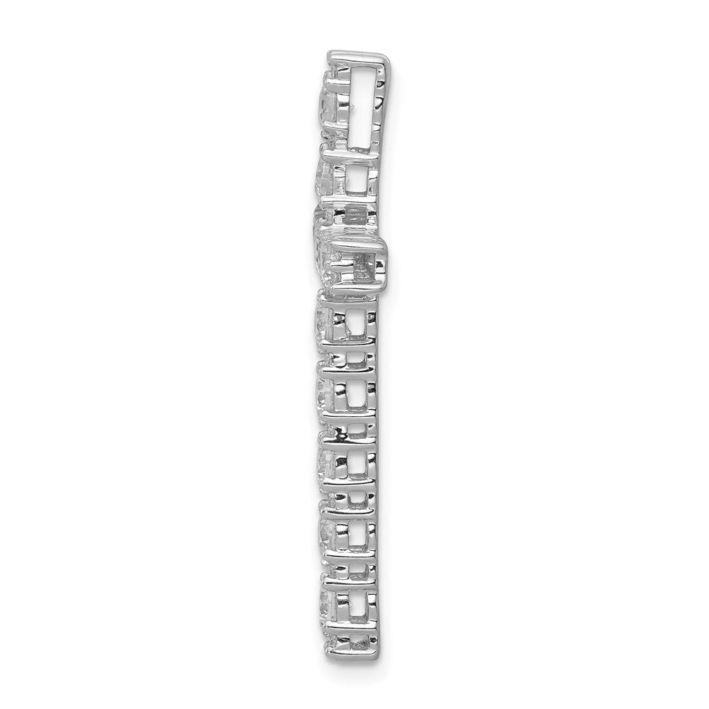 10K White Gold Lab Grown Diamond Vs/Si Fgh Latin Cross Pendant