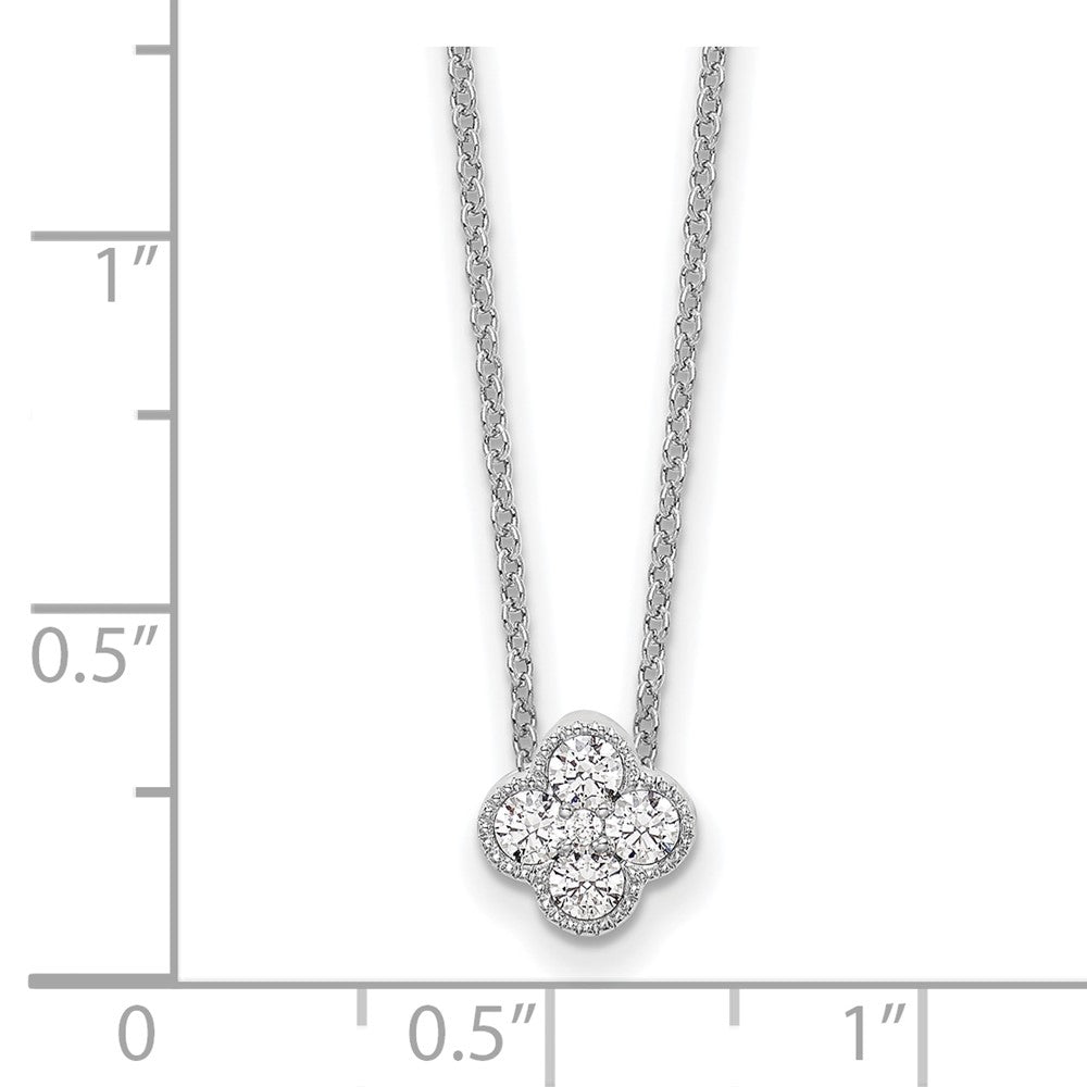 10kw Lab Grown Diamond VS/SI FGH Bloom Pendant Necklace w/ chain