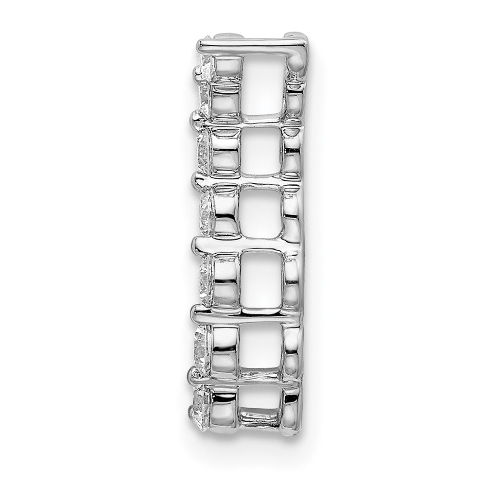 14K White Gold Lab Grown Diamond Vs/Si Fgh 7-Stone Journey Pendant