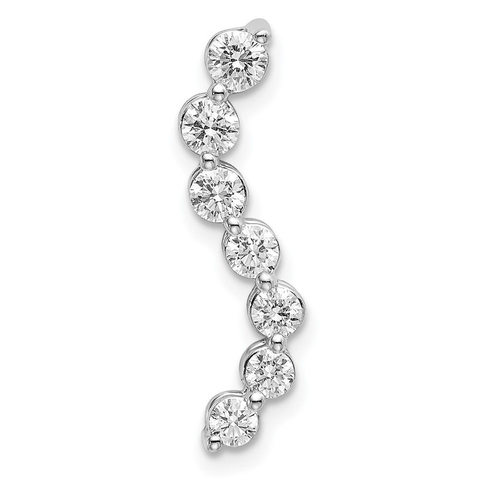 14K White Gold Lab Grown Diamond VS/SI FGH 7-Stone Journey Pendant
