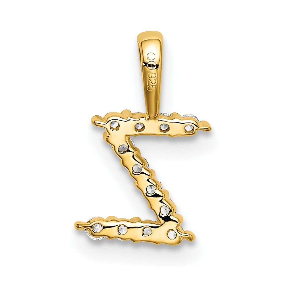 14K Lab Grown VS/SI FGH Dia Letter Z Initial Pendant