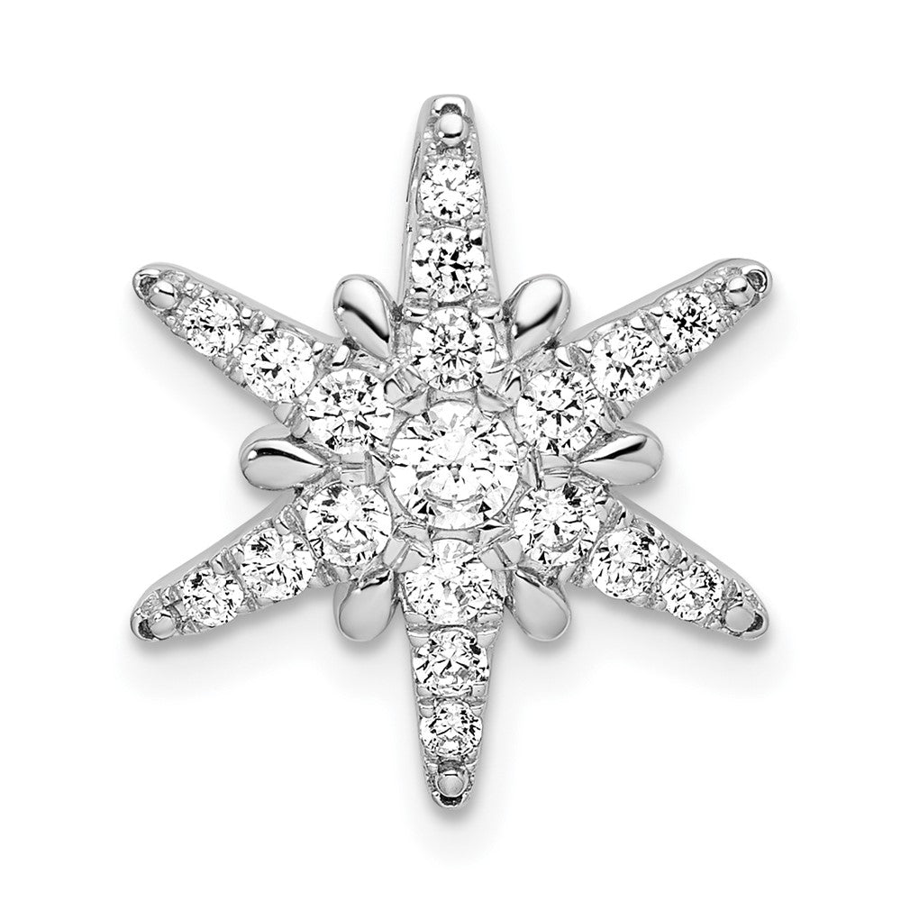 14K White Gold Lab Grown Diamond Vs/Si Fgh Star Pendant