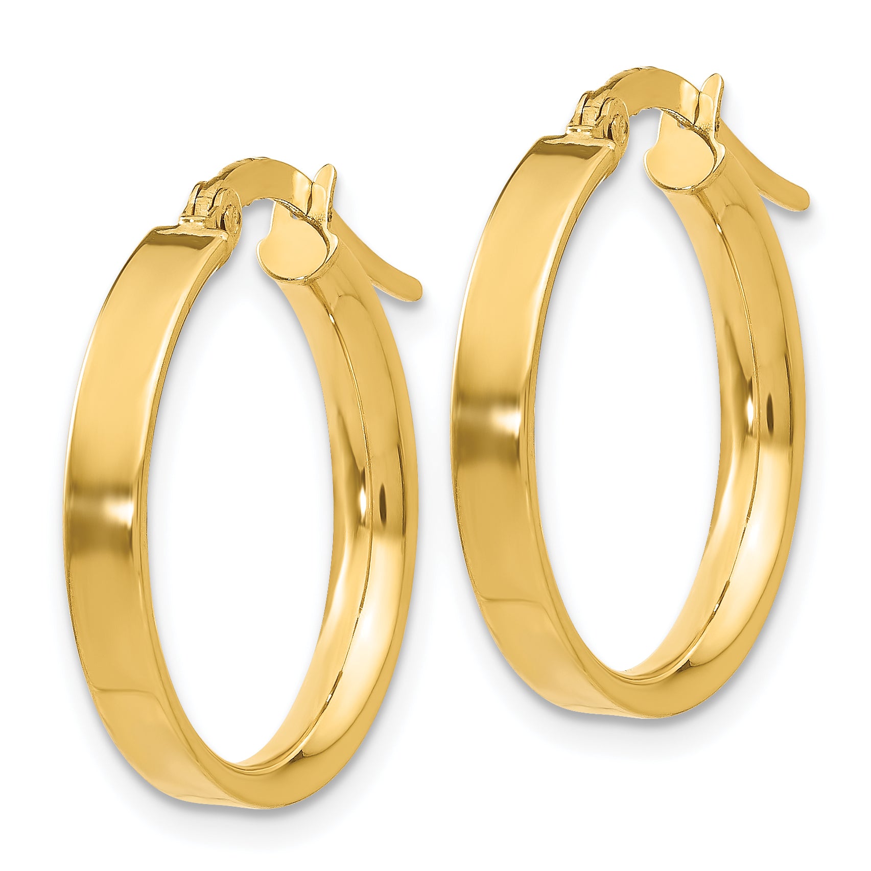 14K 3mm Small Hoop Earrings