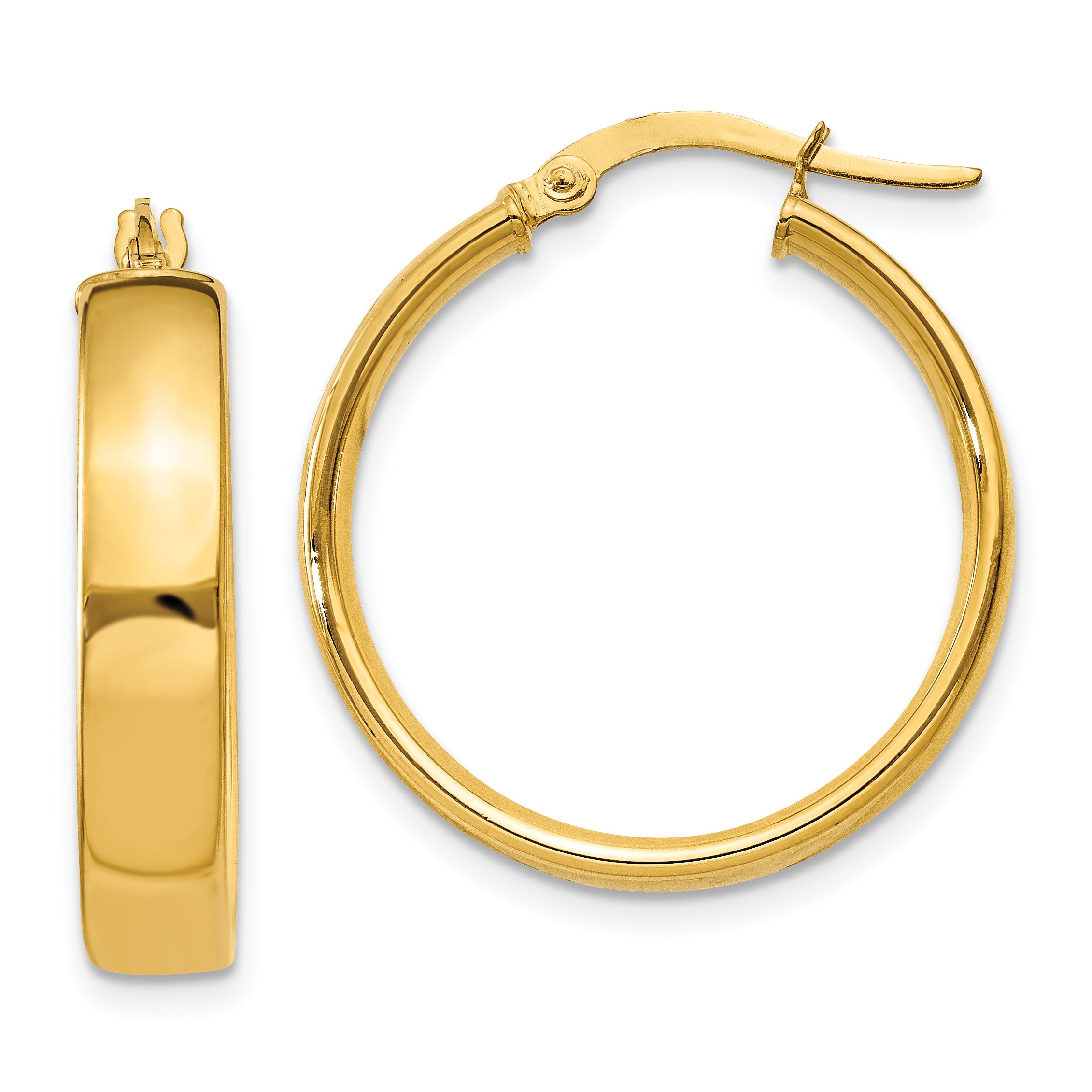 14k 4.75mm Large Hoop Earrings