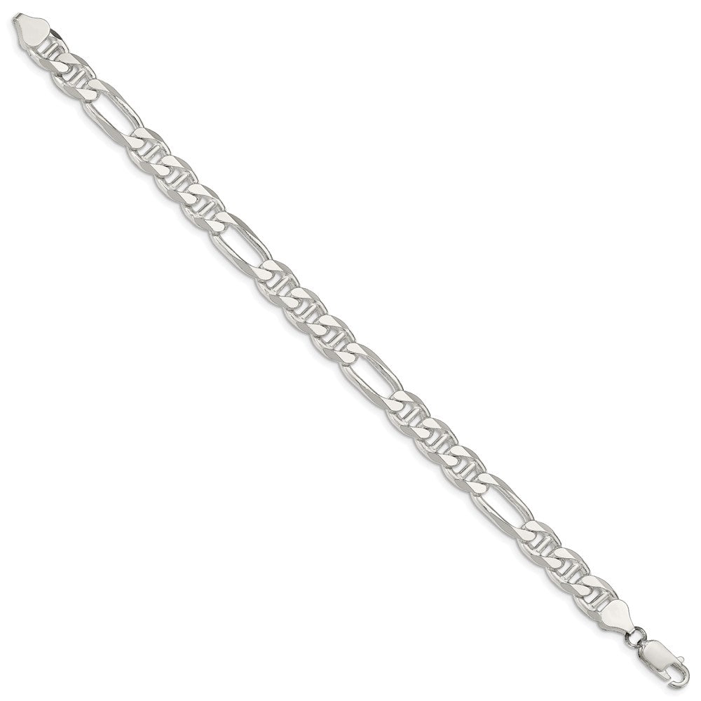 Sterling Silver 8.25mm Figaro Anchor Chain