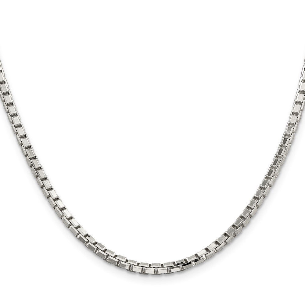 Sterling Silver 2.9mm 8 Sided Diamond-cut Box Chain