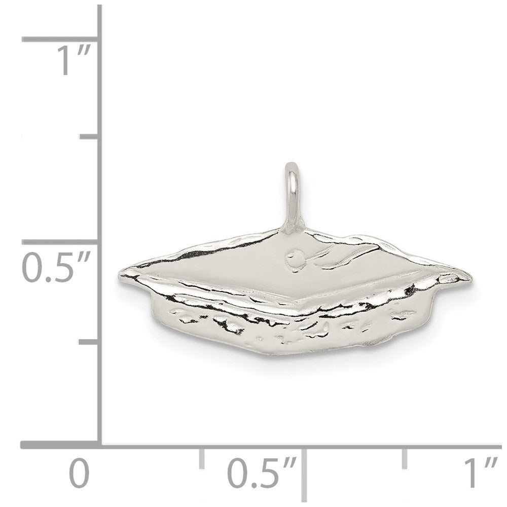 Sterling Silver Graduation Cap Charm