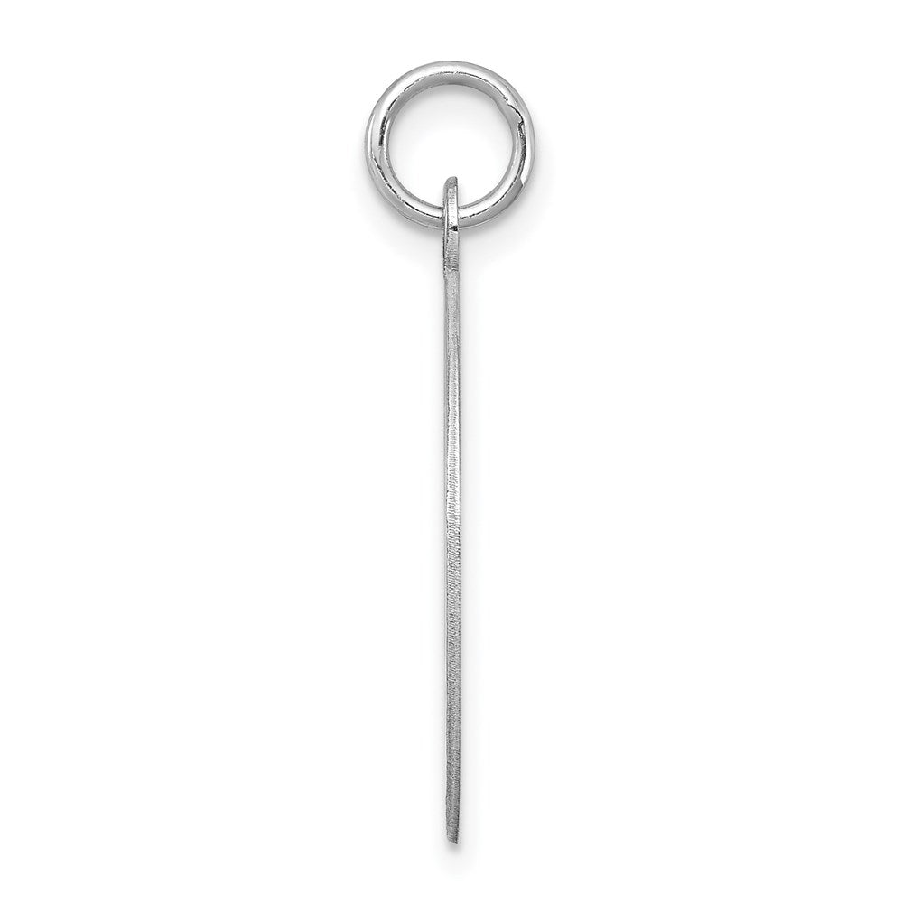 Sterling Silver Rhodium-plated Holy Communion Disc Charm