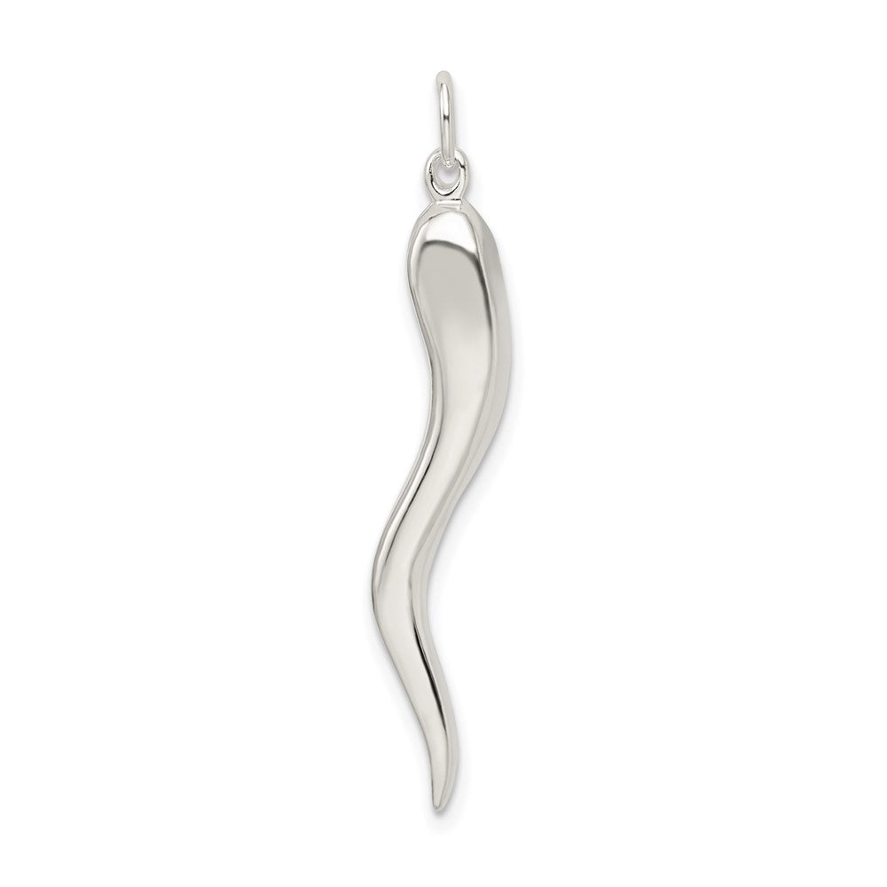 Sterling Silver Italian Horn Pendant