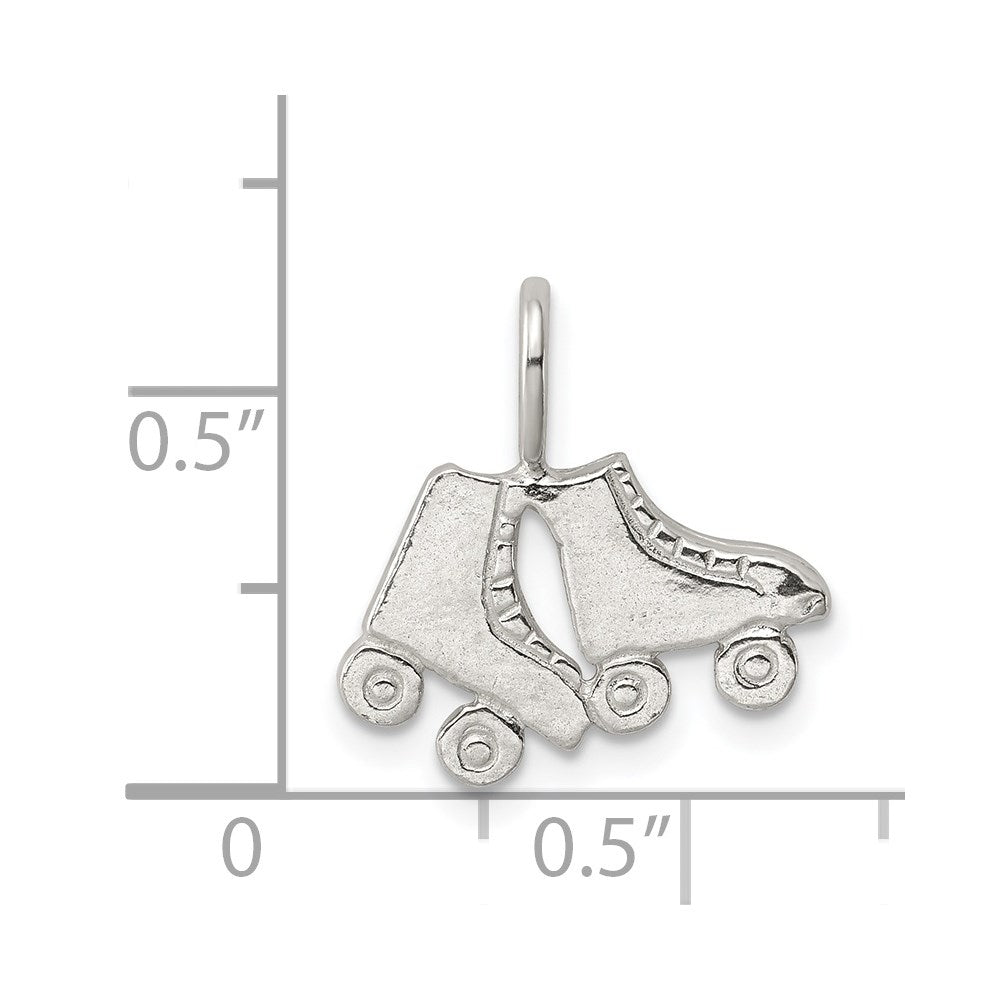 Sterling Silver Roller Skates Charm