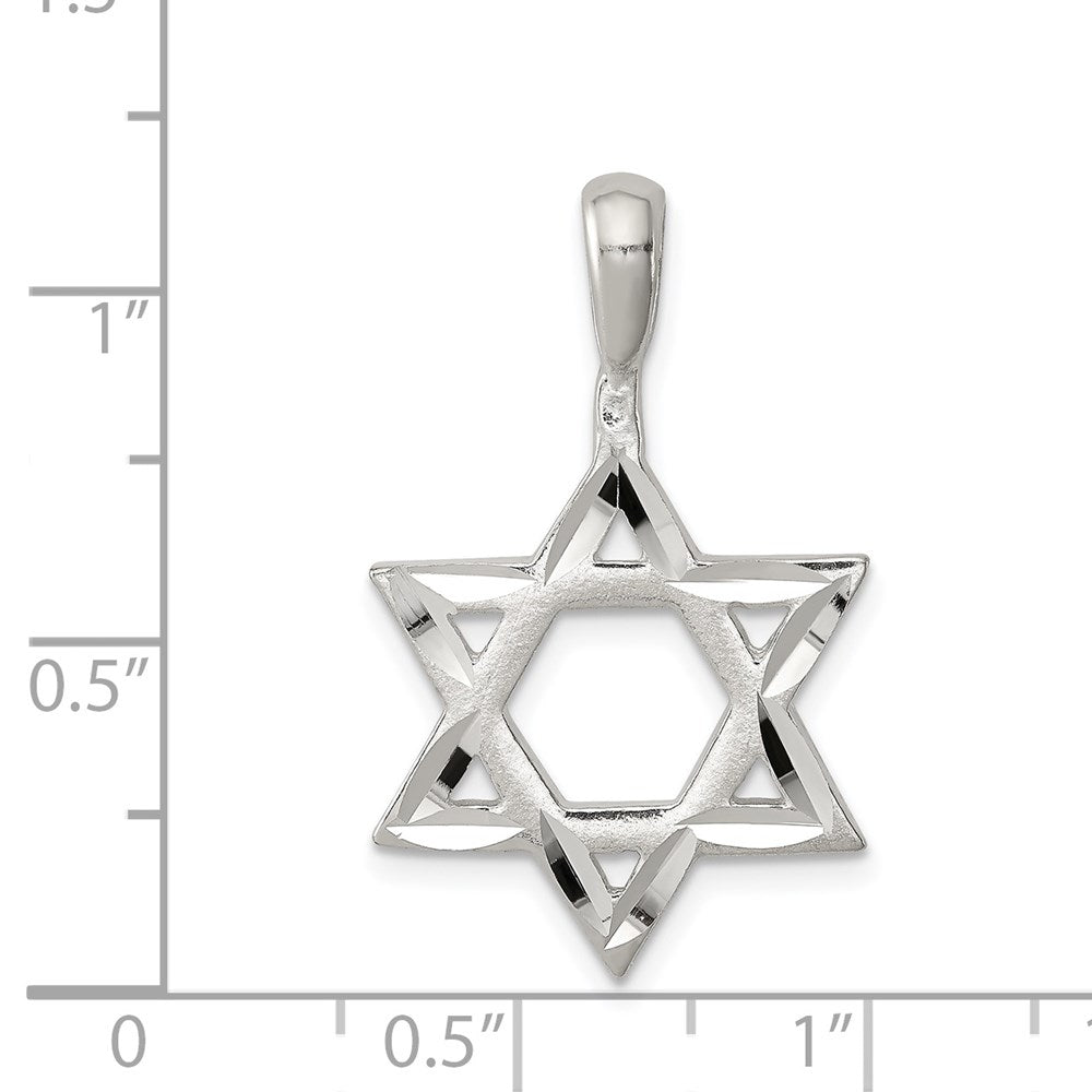 Sterling Silver Star of David Charm