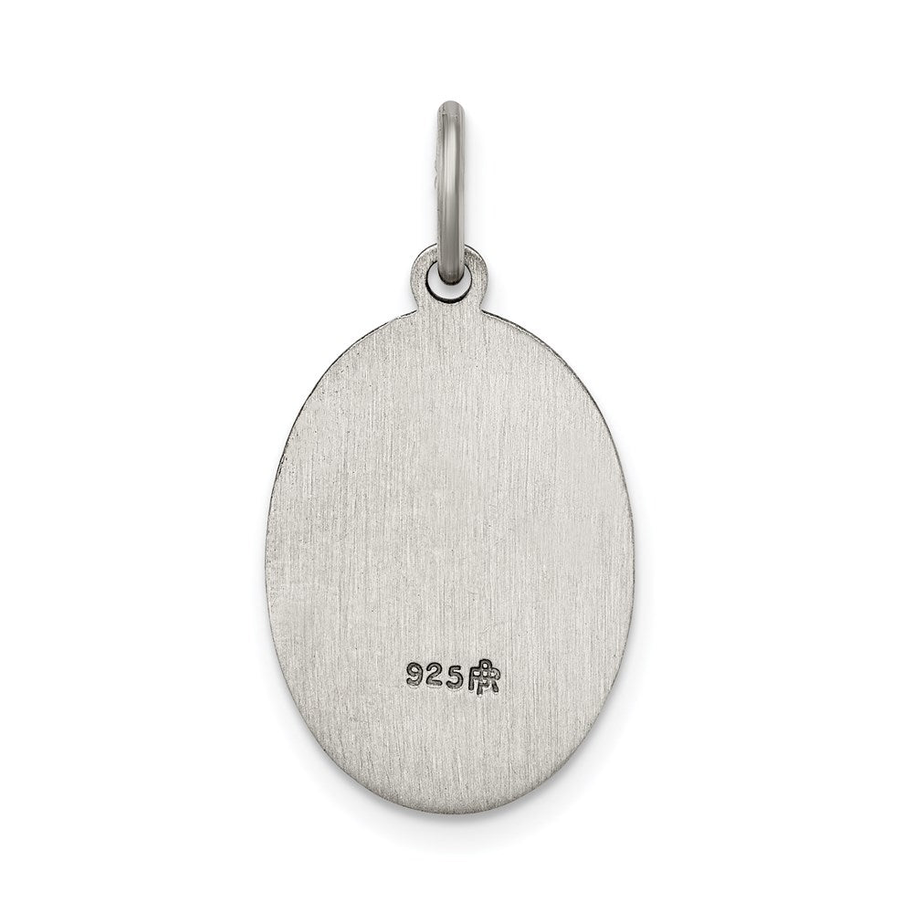 Sterling Silver Antiqued Our Lady of Guadalupe Medal