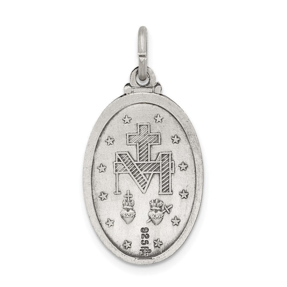 Sterling Silver Antiqued Miraculous Medal