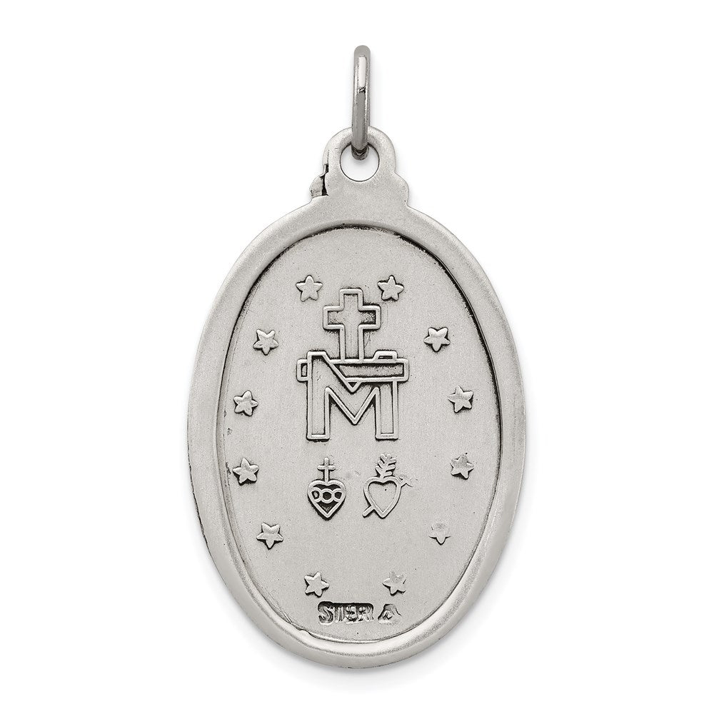 Sterling Silver Antiqued Miraculous Medal