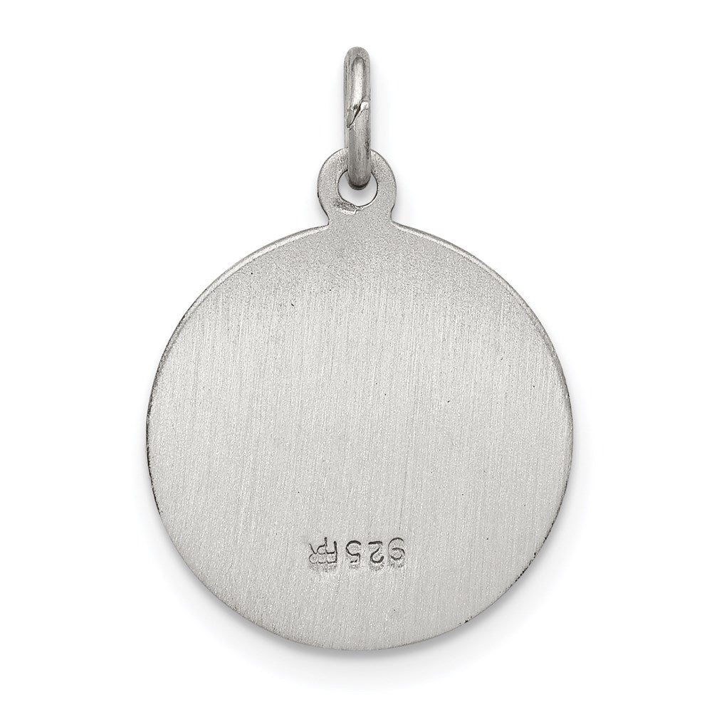 Sterling Silver Antiqued St. Theresa Medal
