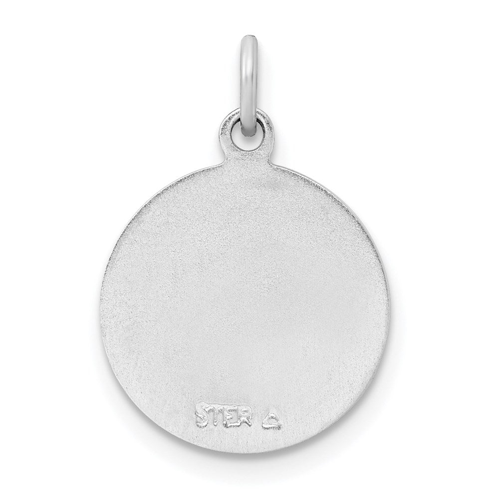 Sterling Silver Rhodium-plated & Vermeil Holy Communion Medal