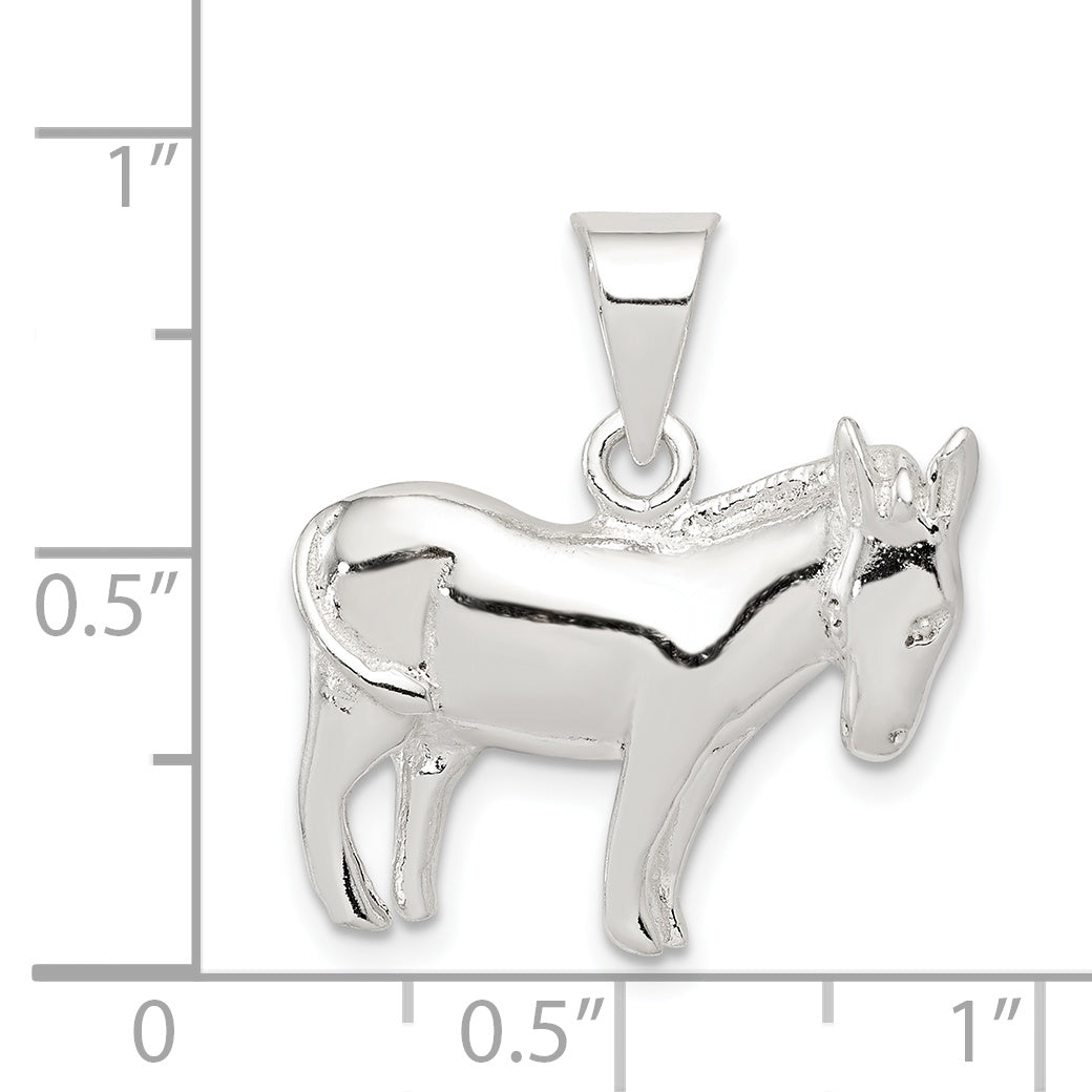 Sterling Silver Donkey Pendant