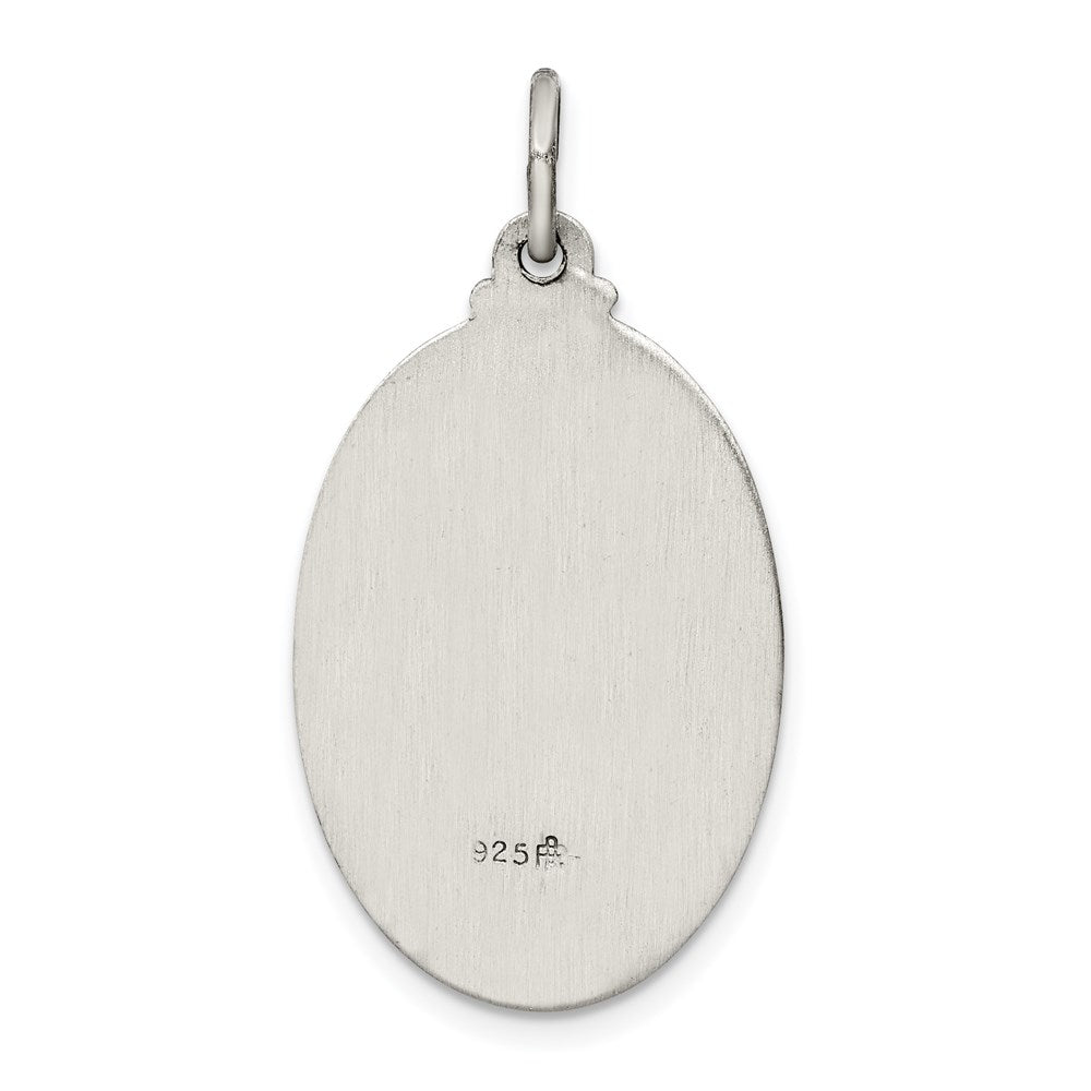 Sterling Silver Antiqued Saint Anthony Medal