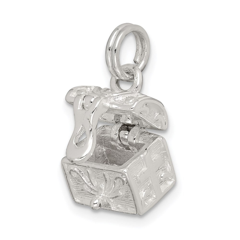 Sterling Silver Cross Prayer Box Charm