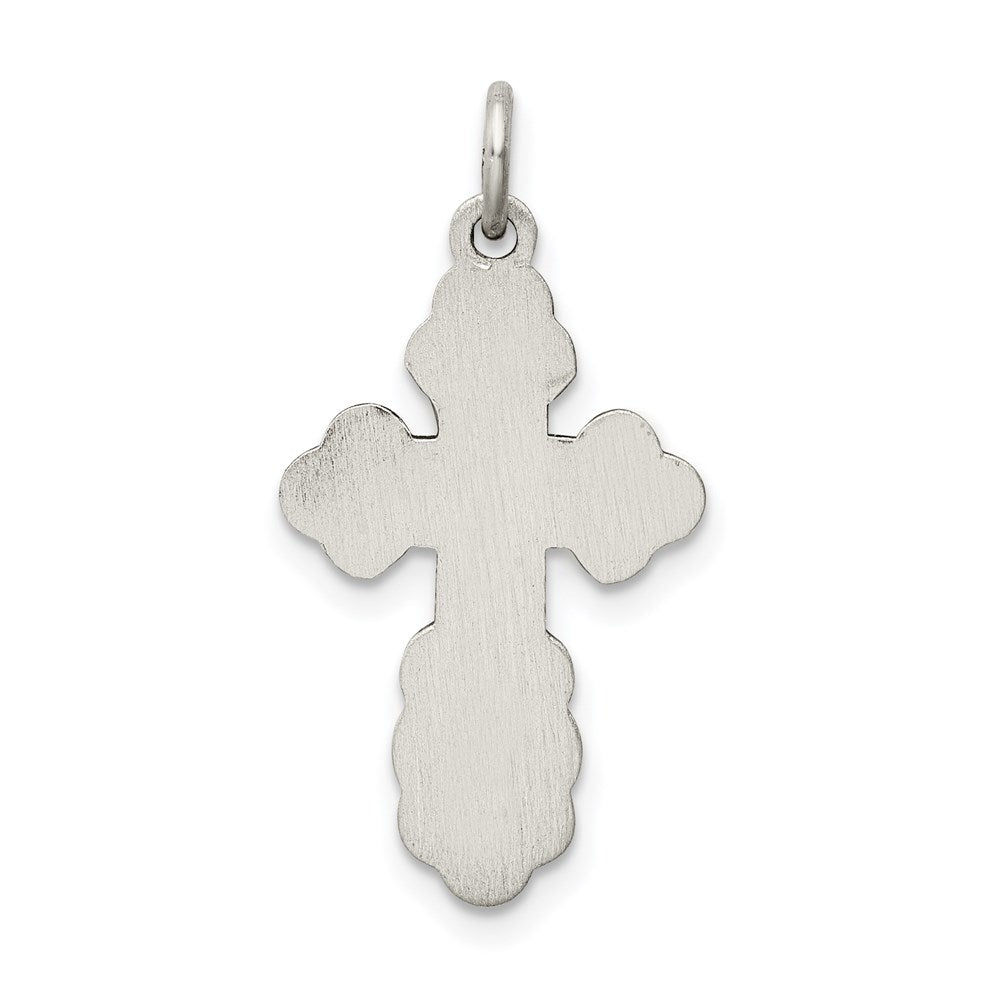 Sterling Silver Antiqued Eastern Orthodox Cross Charm