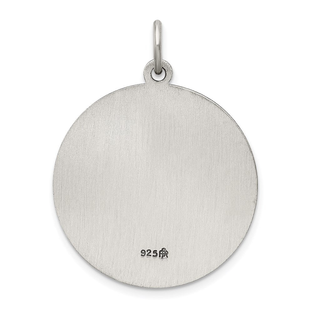 Sterling Silver Antiqued Saint Florian Medal