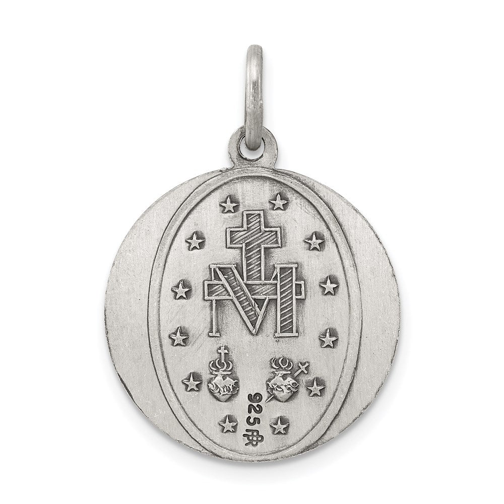 Sterling Silver Antiqued Miraculous Medal