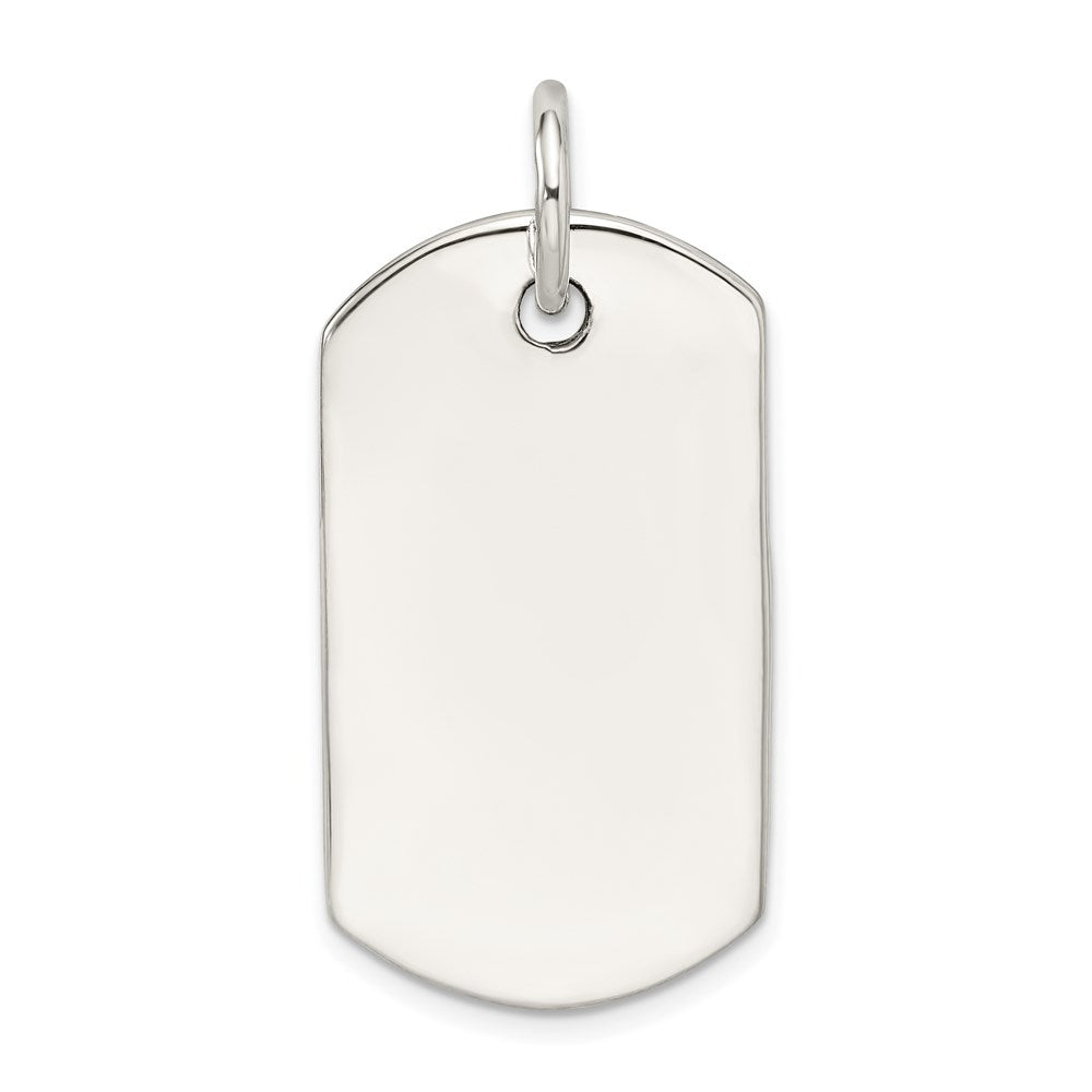 Sterling Silver Dog Tag Pendant
