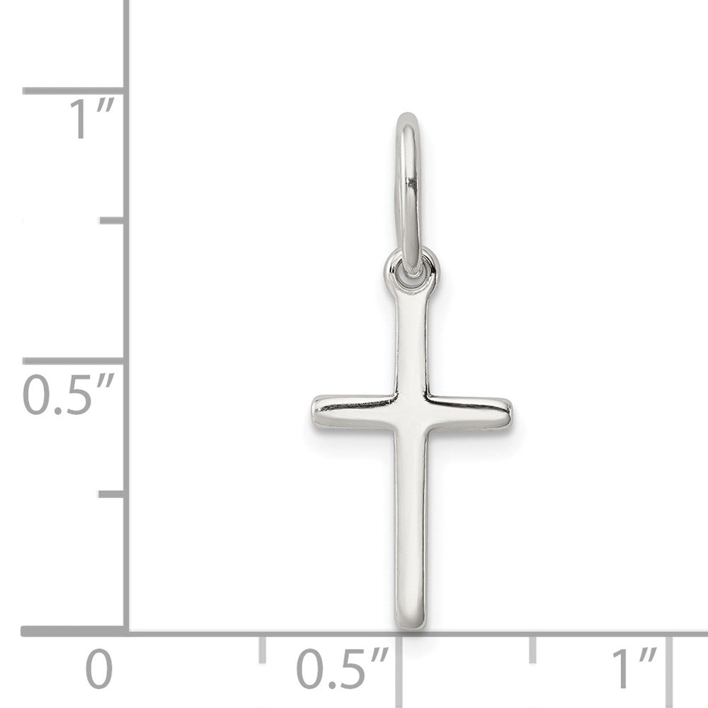 Sterling Silver Polished Latin Cross Charm