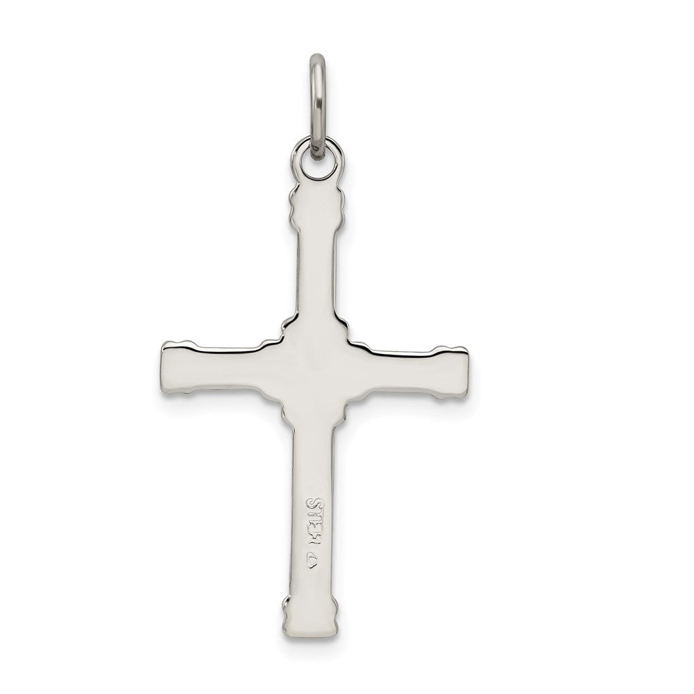 Sterling Silver Antiqued & 18k Gold - plated Cross Pendant