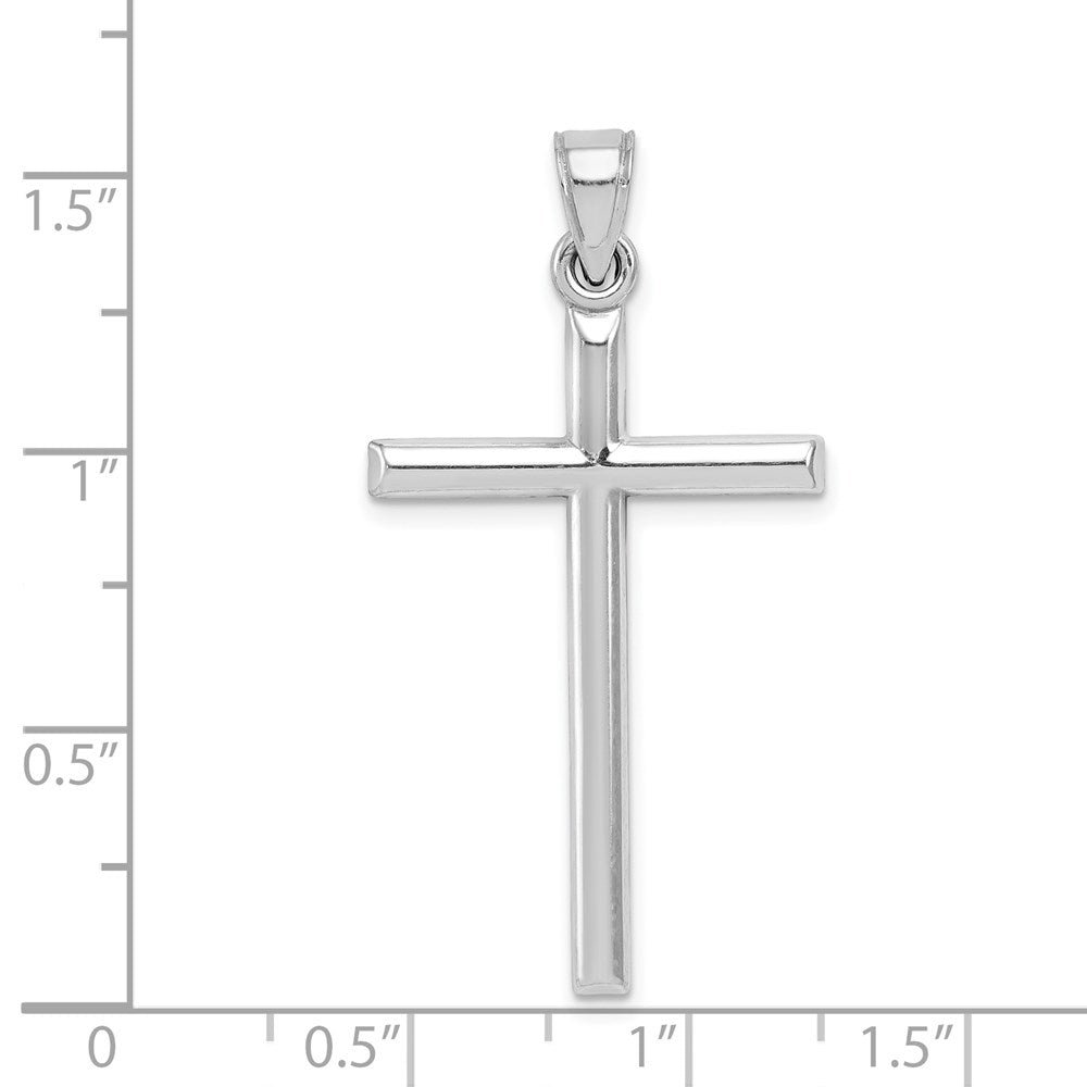 Sterling Silver Rhodium-plated Latin Cross Pendant