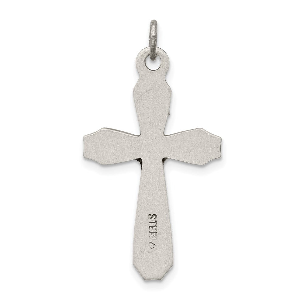 Sterling Silver Antiqued INRI Crucifix Pendant