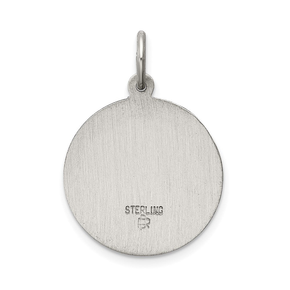 Sterling Silver Antiqued Jesus Have Mercy Medal