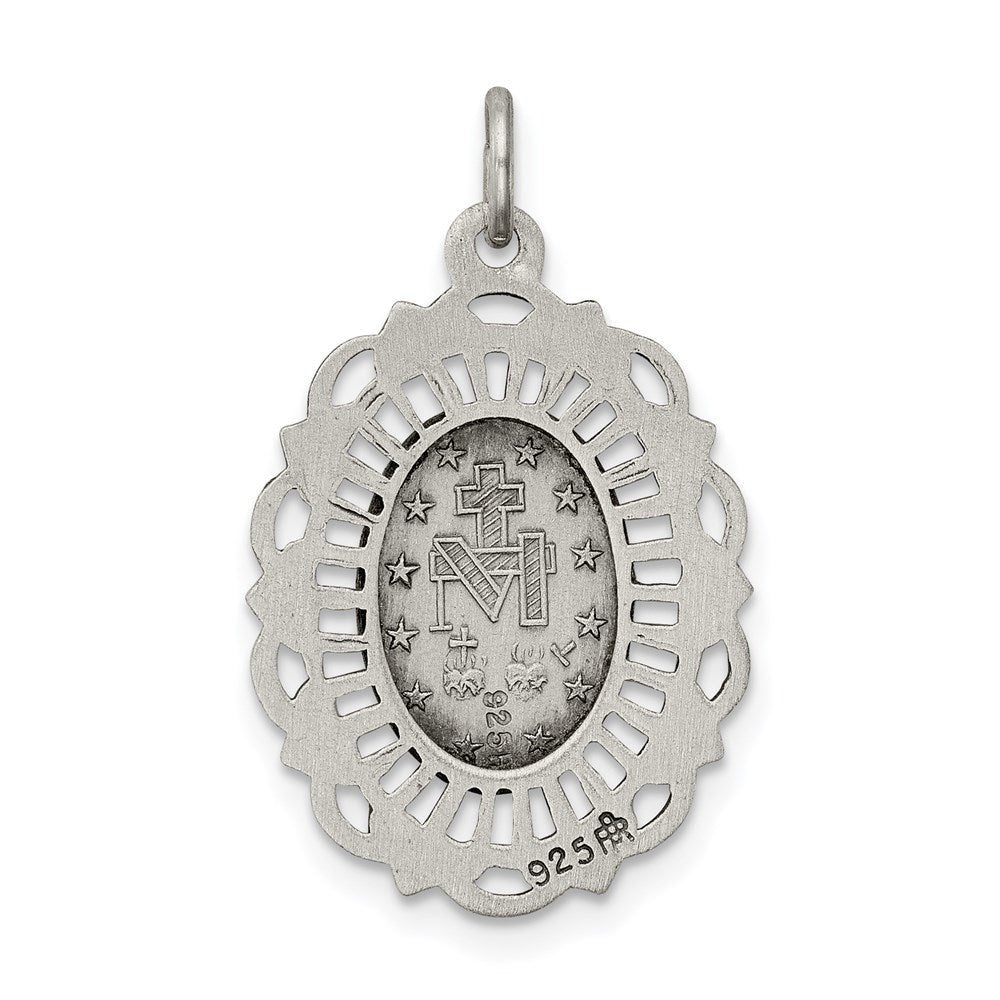 Sterling Silver Antiqued Miraculous Medal