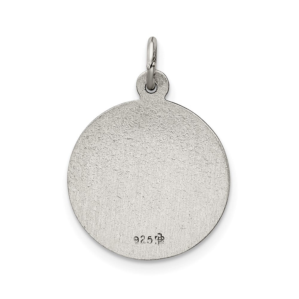 Sterling Silver Antiqued De La Providencia Medal