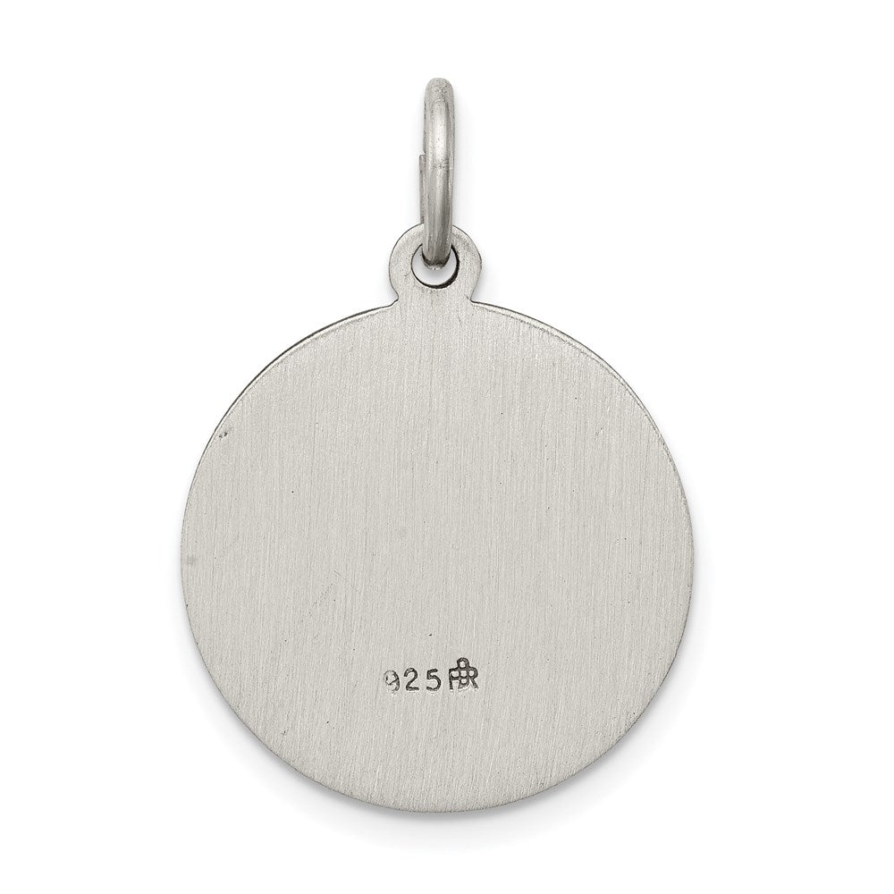 Sterling Silver Antiqued De La Providencia Medal