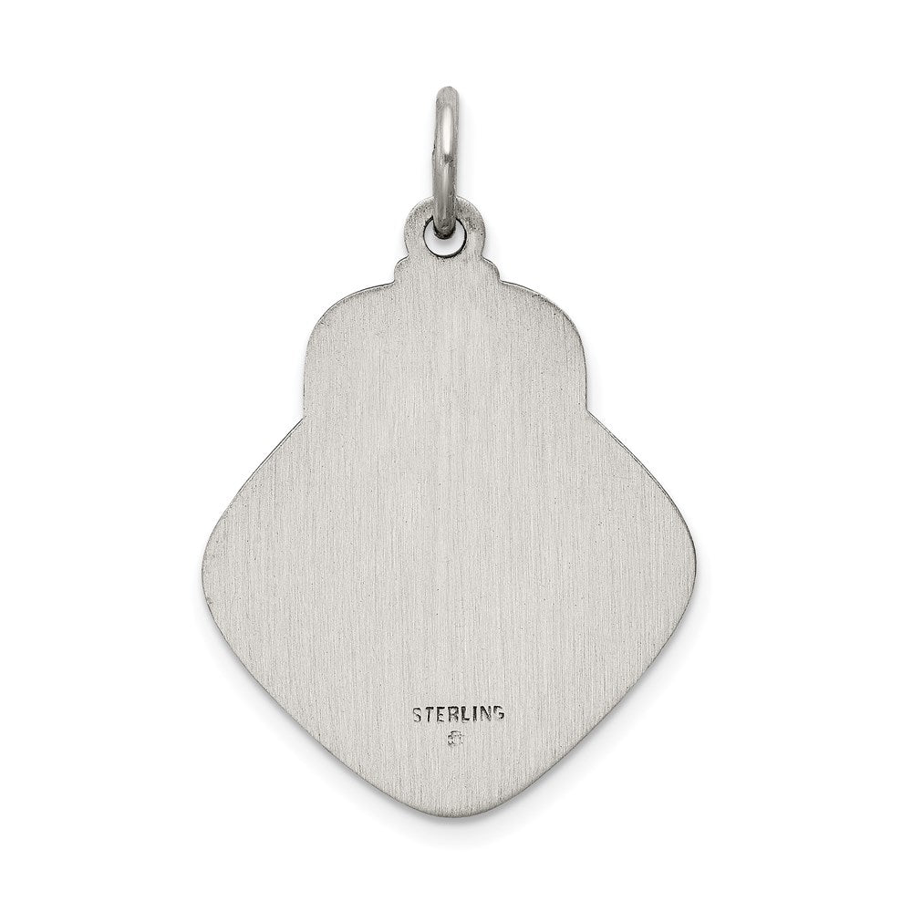 Sterling Silver Antiqued Saint Christopher Medal