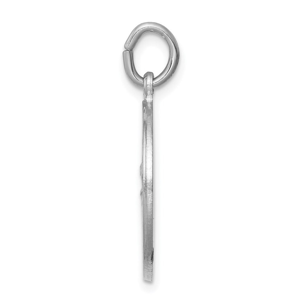 Sterling Silver Rhodium-plated Saint Christopher Medal