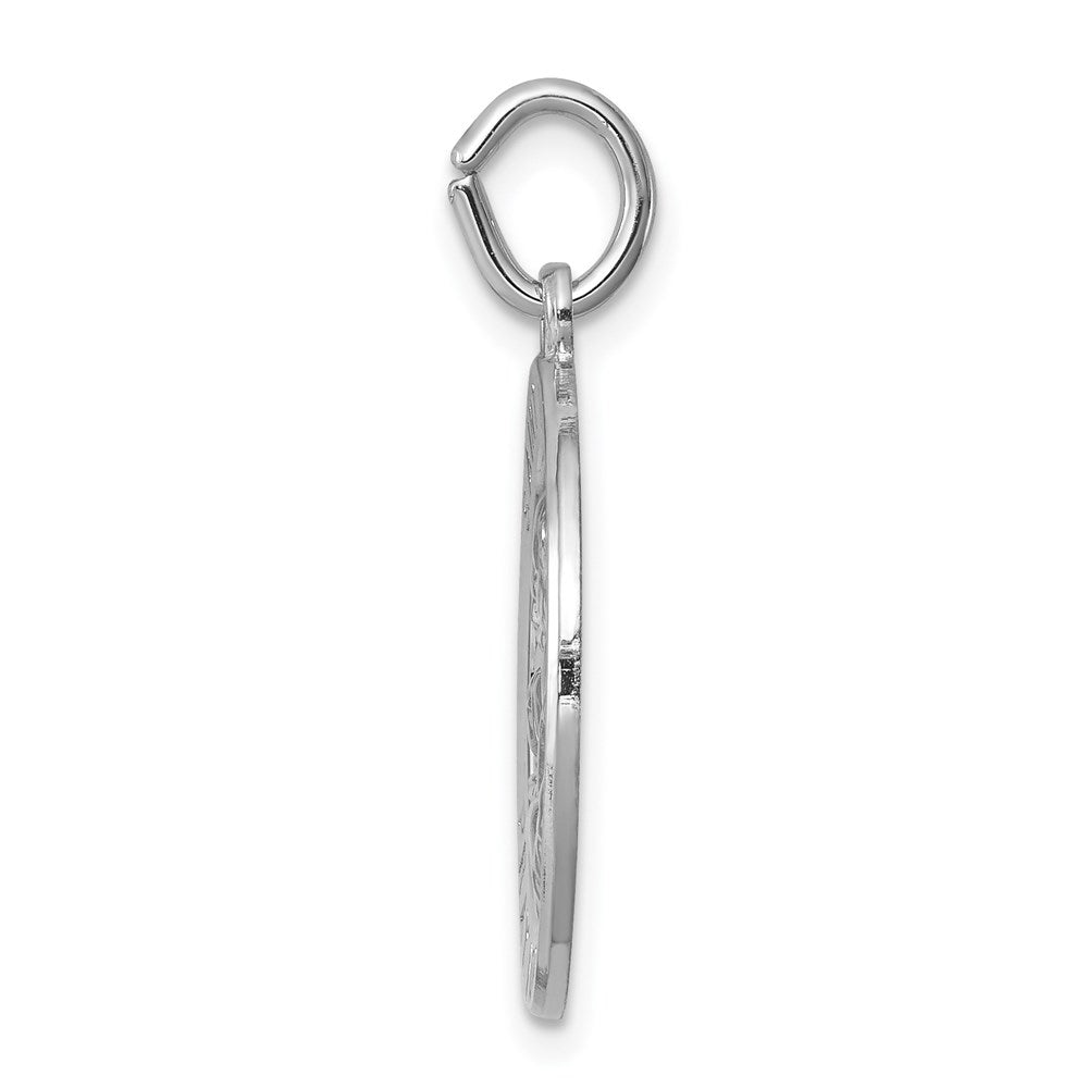 Sterling Silver Rhodium-plated Saint Joseph Medal