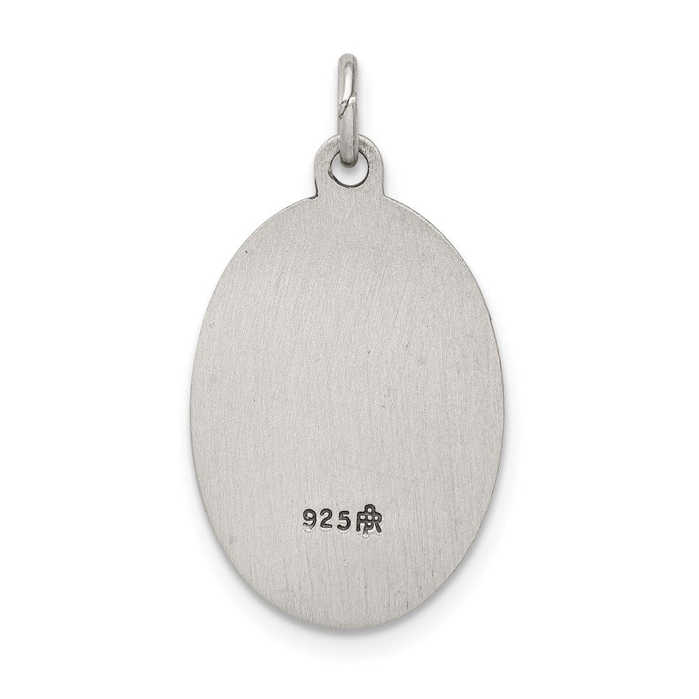 Sterling Silver Antiqued Saint Anthony Medal