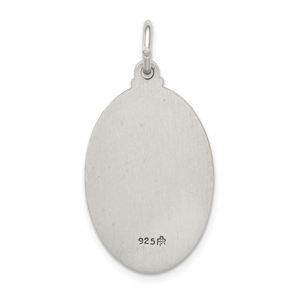 Sterling Silver Antiqued Saint Anthony Medal