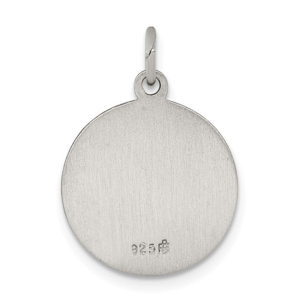 Sterling Silver Antiqued Saint Matthew Medal