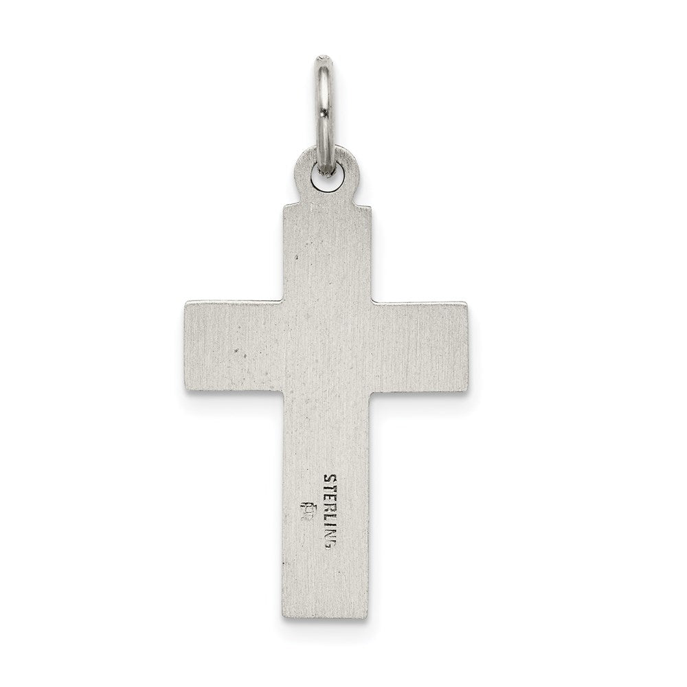 Sterling Silver Antiqued Cross Charm